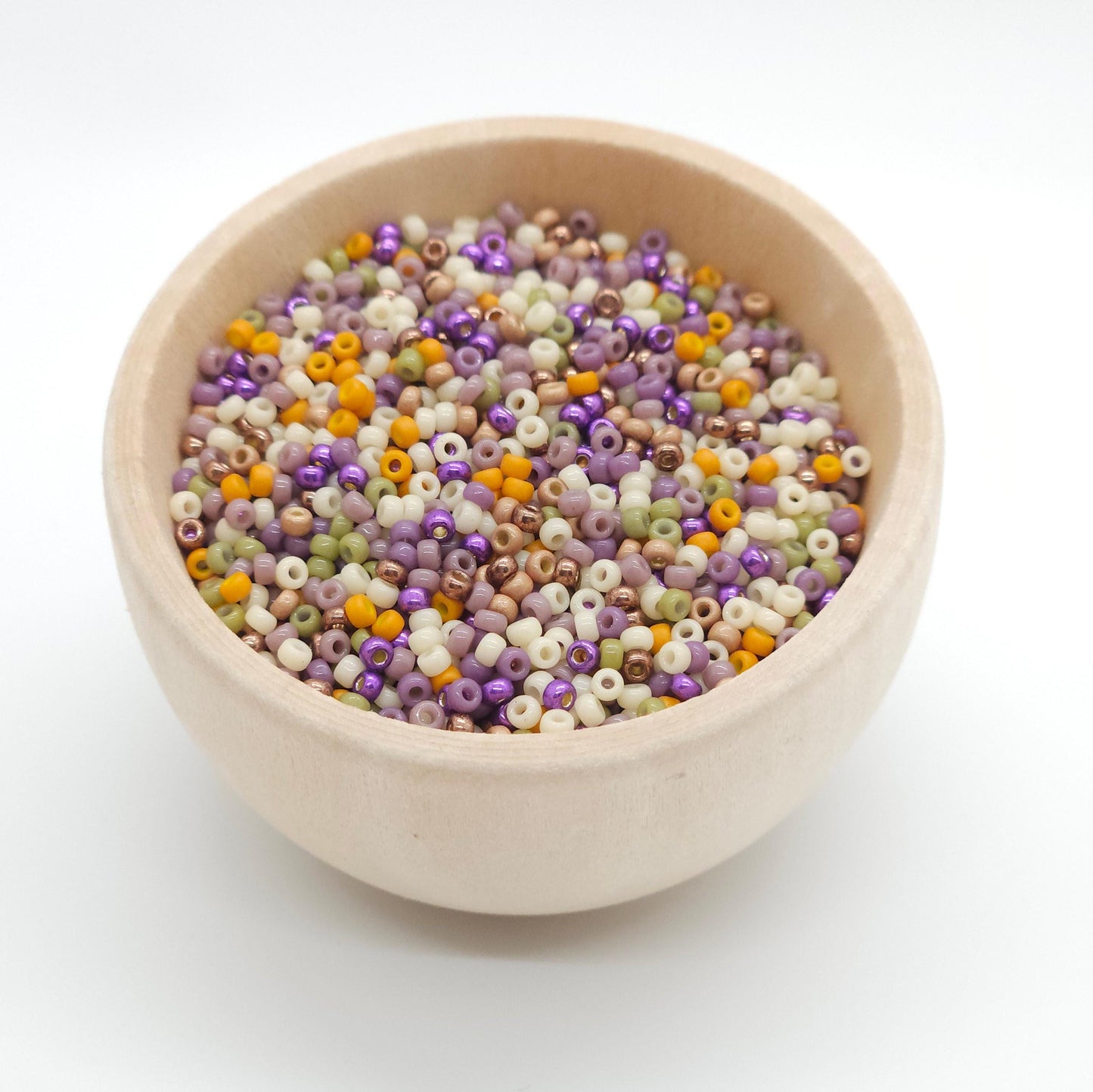 Wild Thistle | Miyuki Rocailles Seed Beads Mix | 15g Premium Japanese Glass Beads for Jewelry Making & Crafts | Earthy Purple Tone