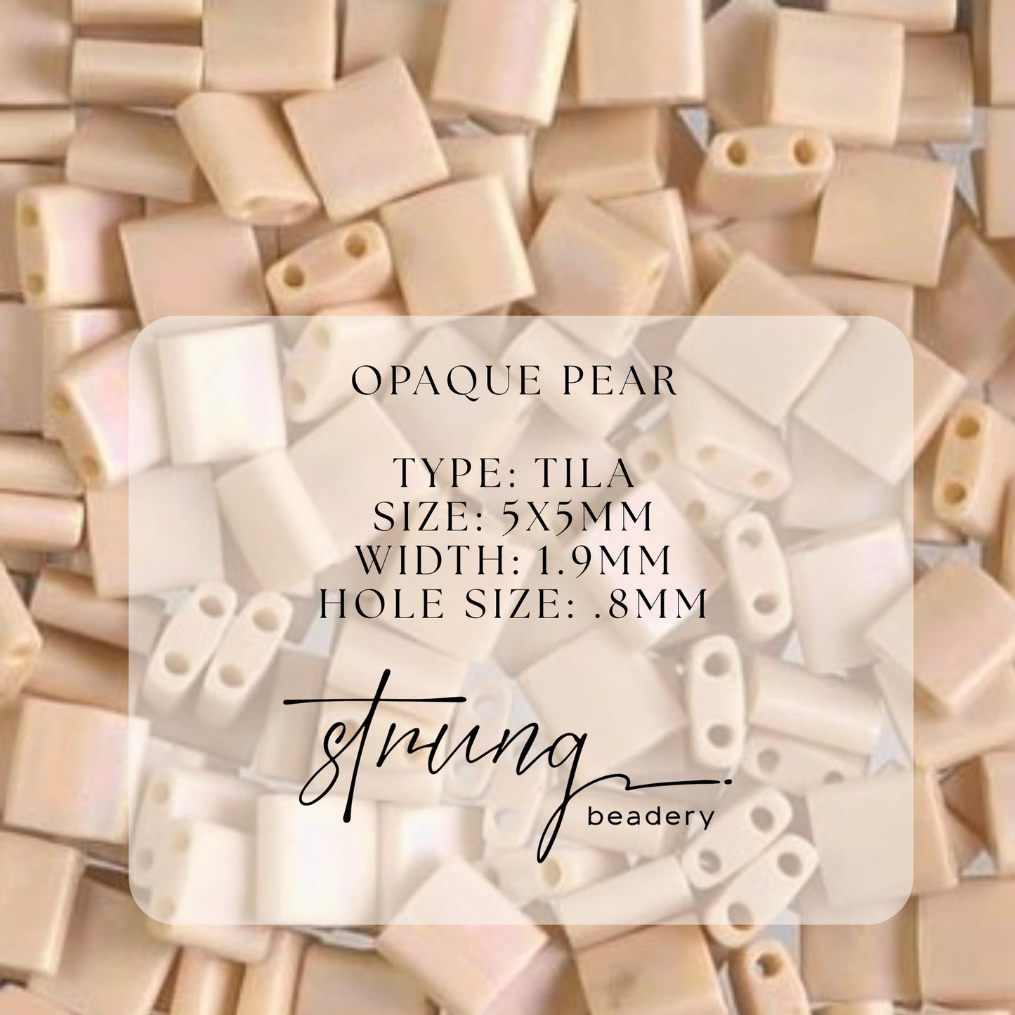 Miyuki Tila Beads Opaque Pear Glass Tile Beads TL-493FR | Full | 8 Grams for Jewelry Making