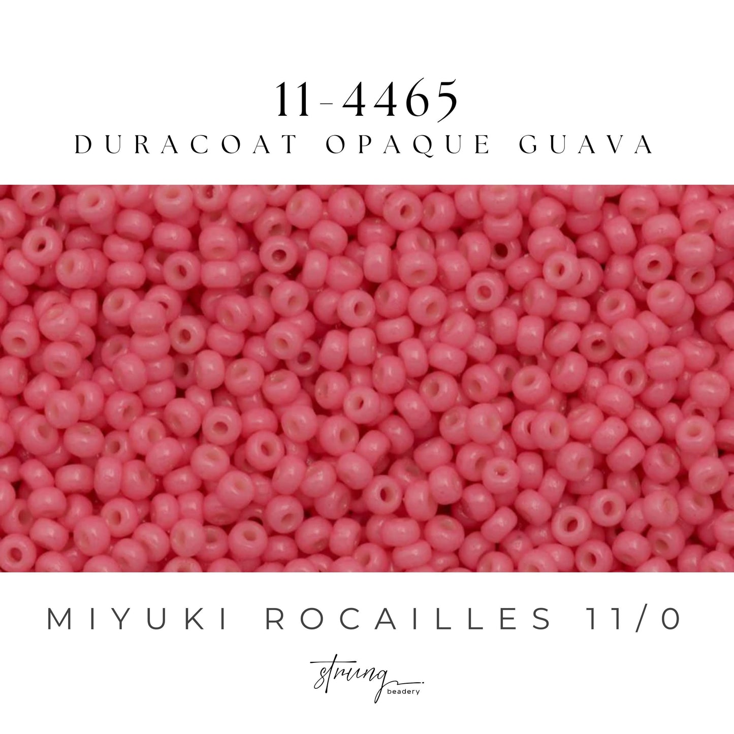 11-4464 Miyuki Seed Bead Round Rocailles 11/0 | Duracoat Opaque Dark Salmon Pink | 15g | Japanese Beads Jewelry Making