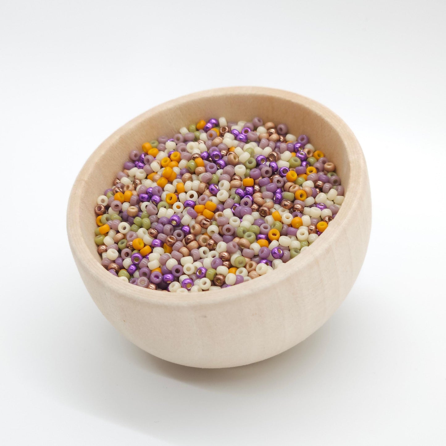 Wild Thistle | Miyuki Rocailles Seed Beads Mix | 15g Premium Japanese Glass Beads for Jewelry Making & Crafts | Earthy Purple Tone
