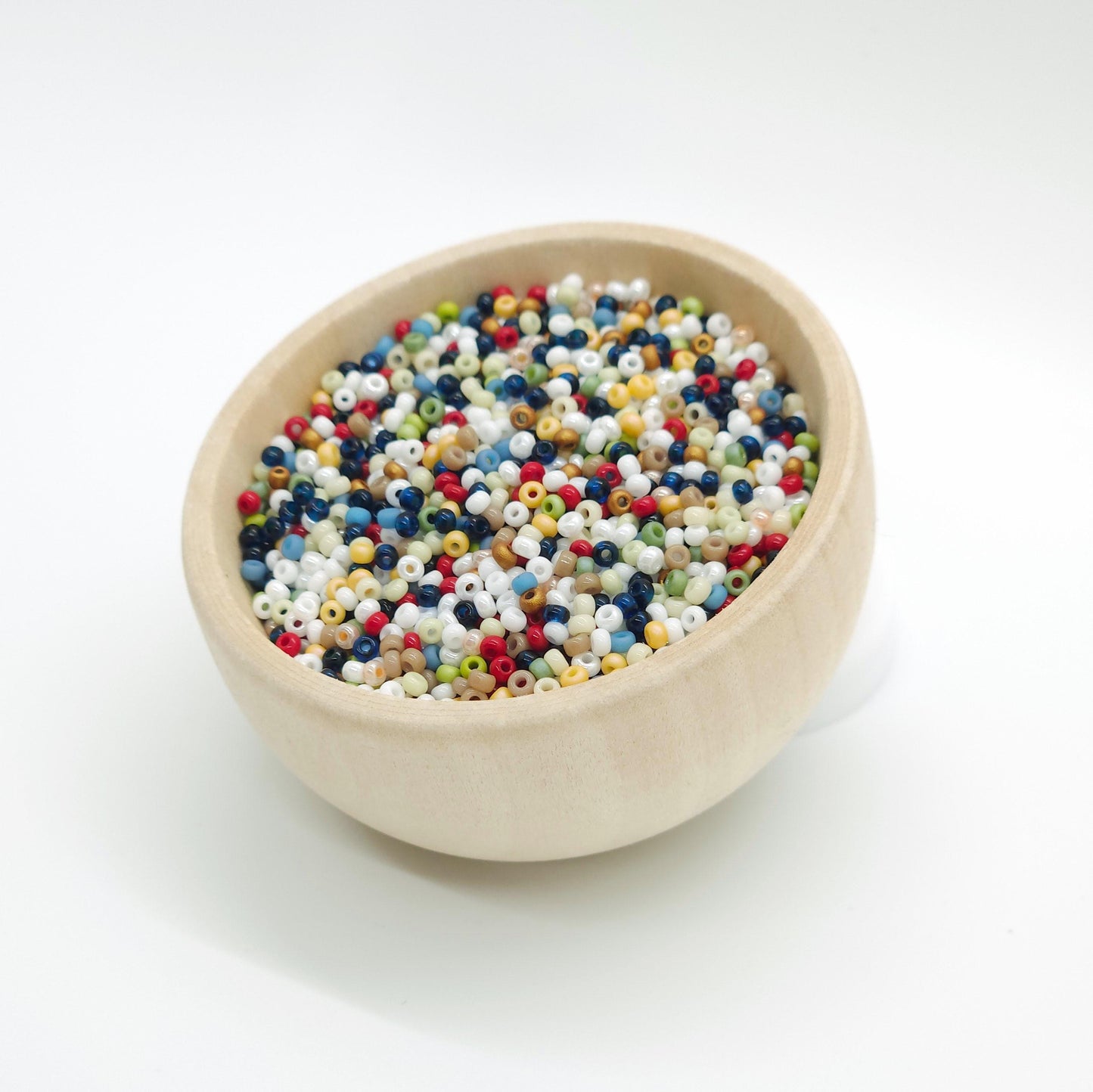 Americana Czech Glass Seed Beads Mix 15g Red White Blue for 4th of July Jewelry Making & Craft Supplies
