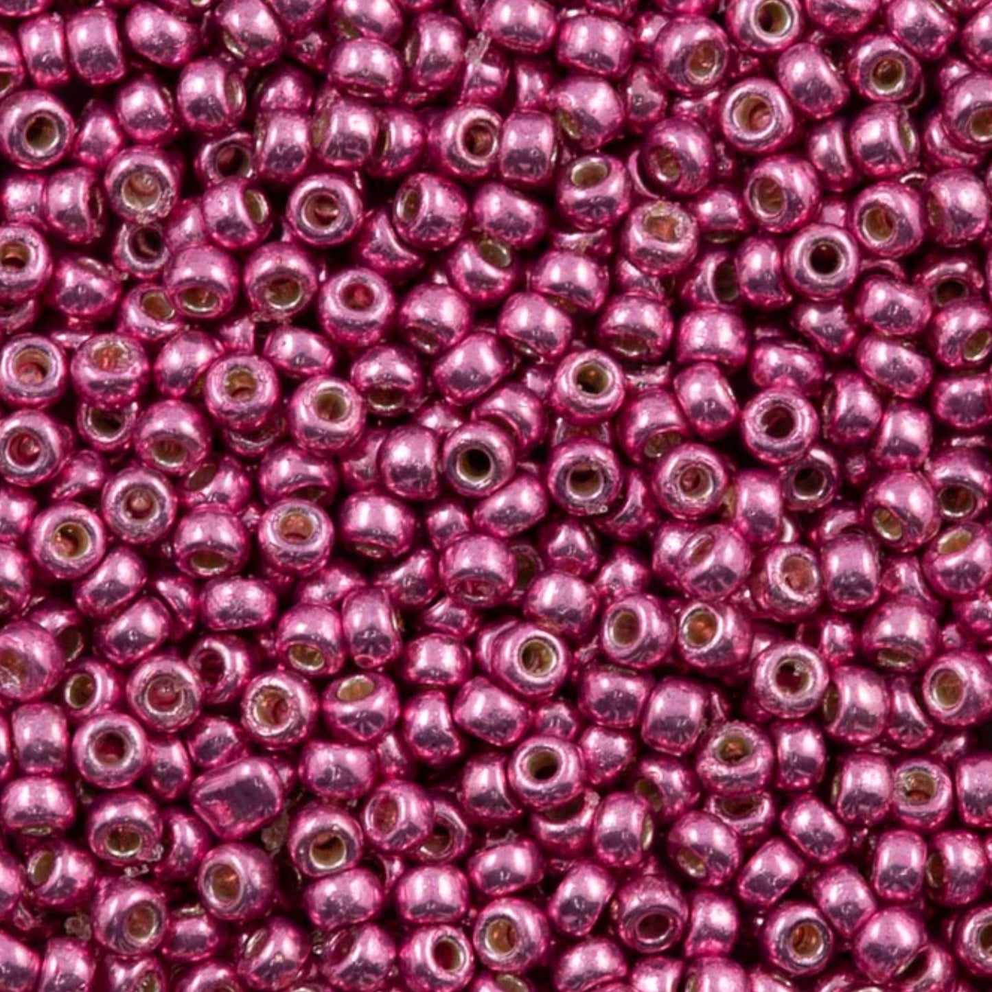 11-4210 Miyuki Seed Bead Round Rocailles 11/0 | Duracoat Galvanized Hot Pink | 15g | Japanese Beads for Jewelry Making