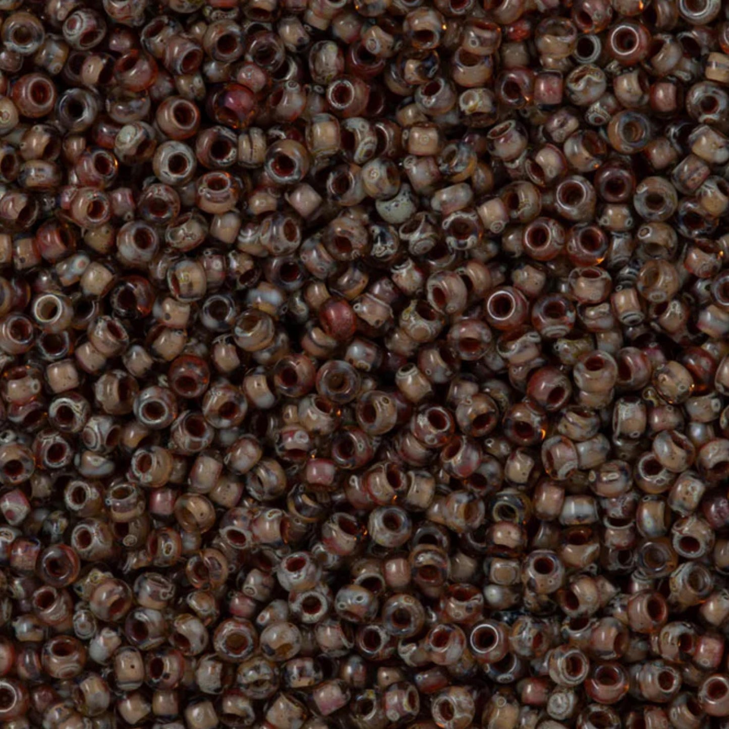 11-4505 Miyuki Seed Bead Round Rocailles 11/0 | Transparent Lt Smoky Topaz | 15g | Japanese Beads for Jewelry Making