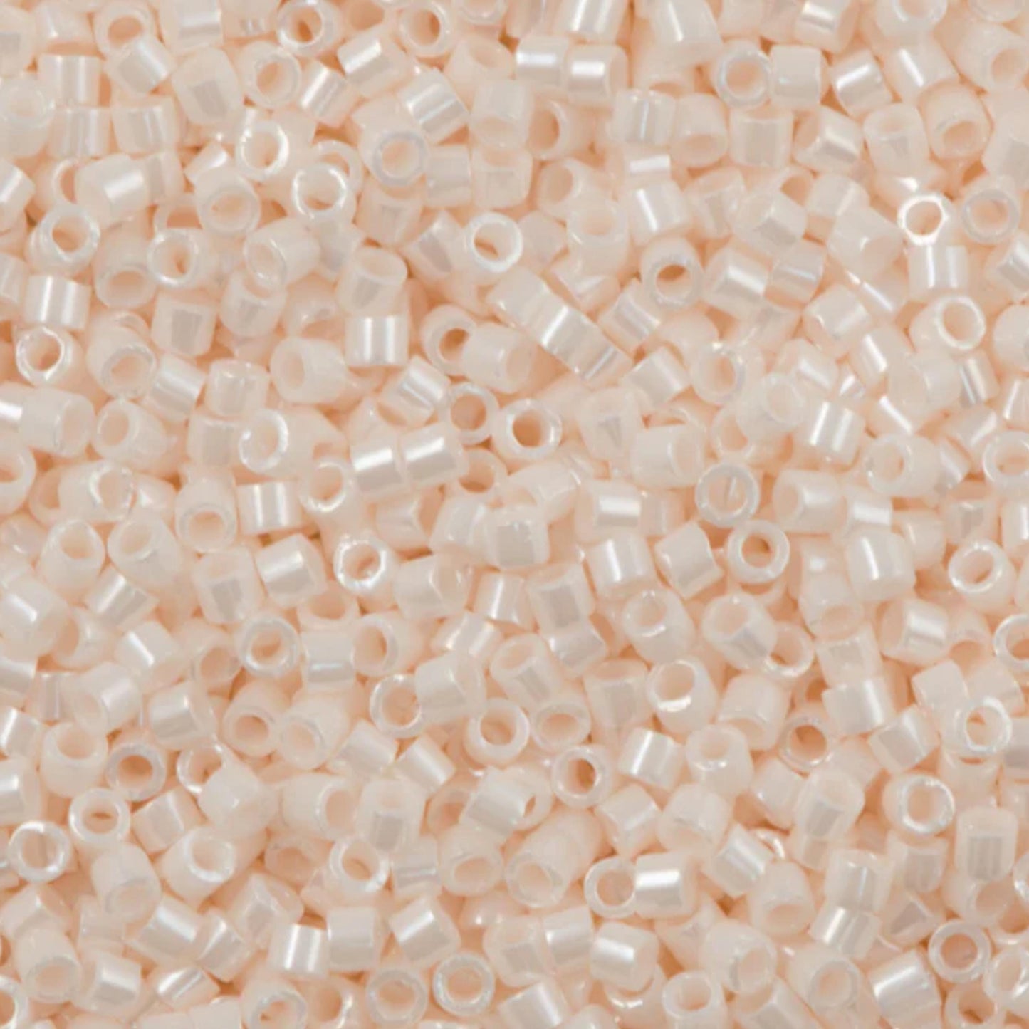 DB1530 Miyuki Delica Beads 11/0 Opaque Bisque White Ceylon – 8 grams - Japanese Seed Beads for Jewelry Making
