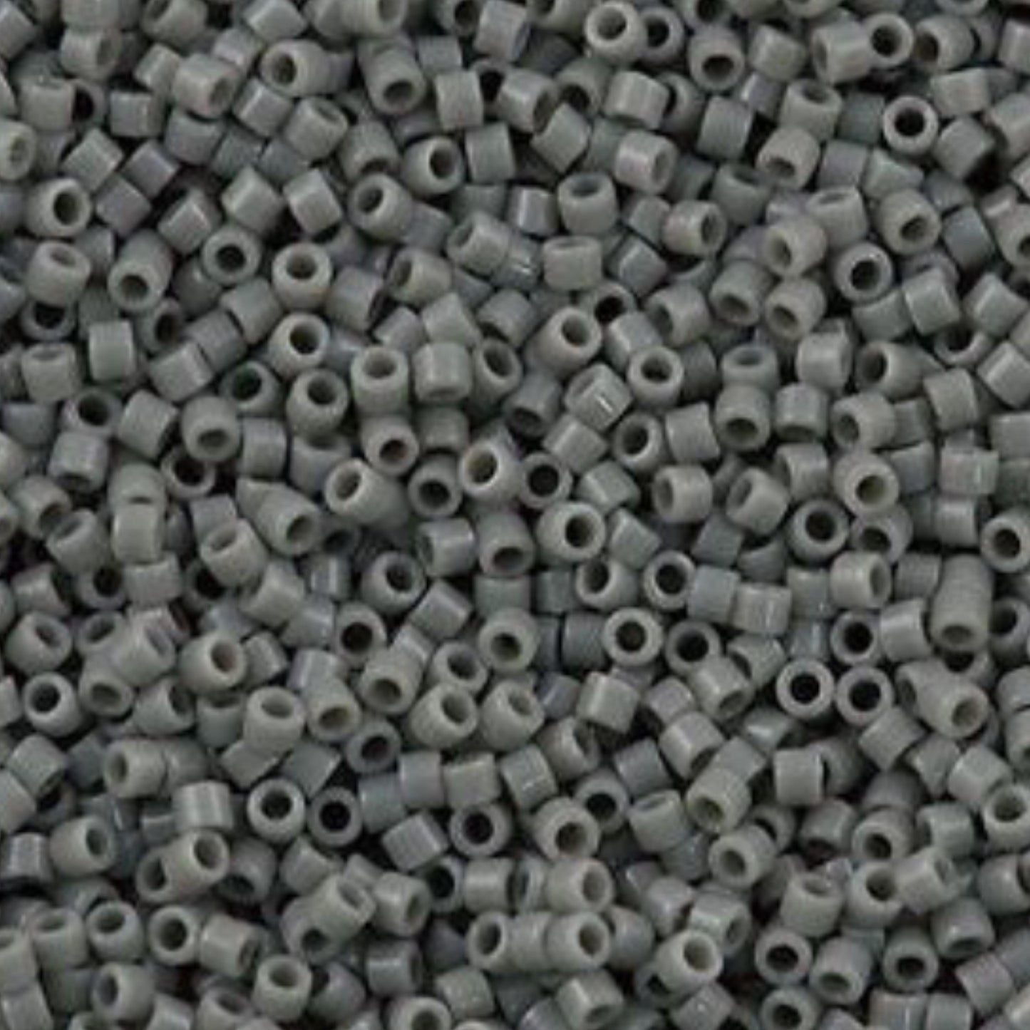 DB0731 Miyuki Delica Beads 11/0 Opaque Grey – 8 grams - Japanese Seed Beads for Jewelry Making