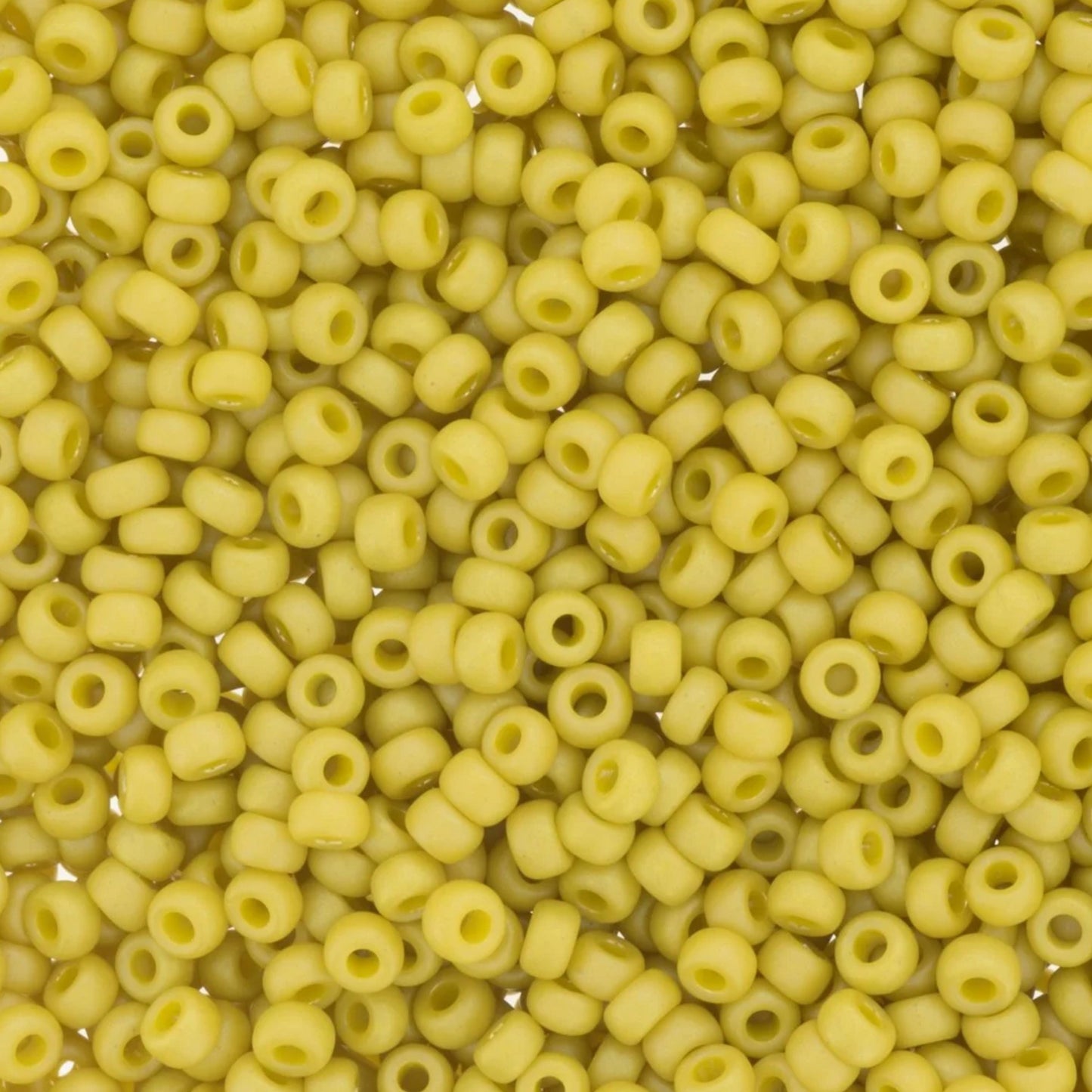 11-4692 Miyuki Seed Bead Round Rocailles 11/0 | Matte Opaque Glazed Citron AB |15g | Japanese Beads for Jewelry Making