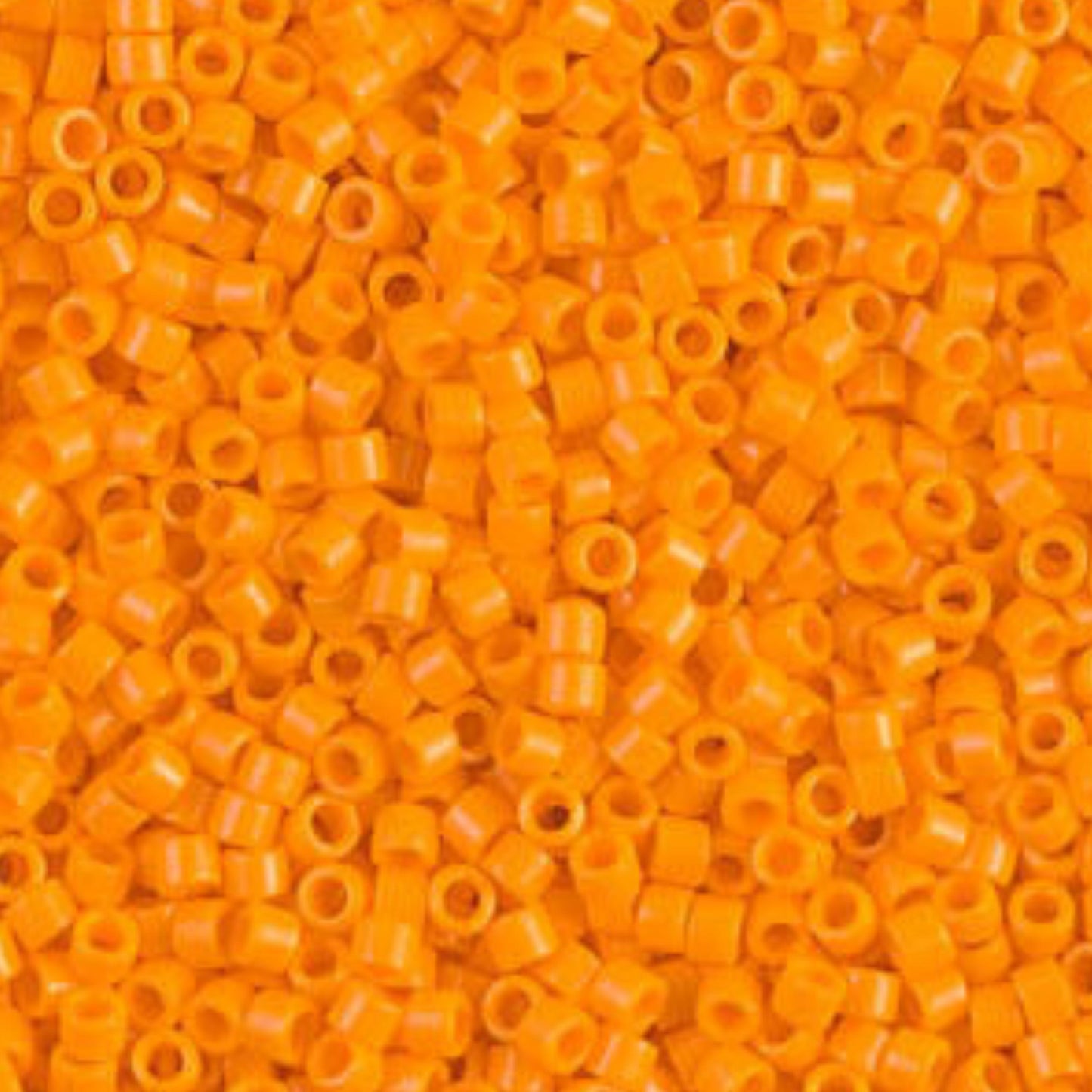 DB1133 Miyuki Delica Beads 11/0 Opaque Mandarin– 8 grams - Japanese Seed Beads for Jewelry Making