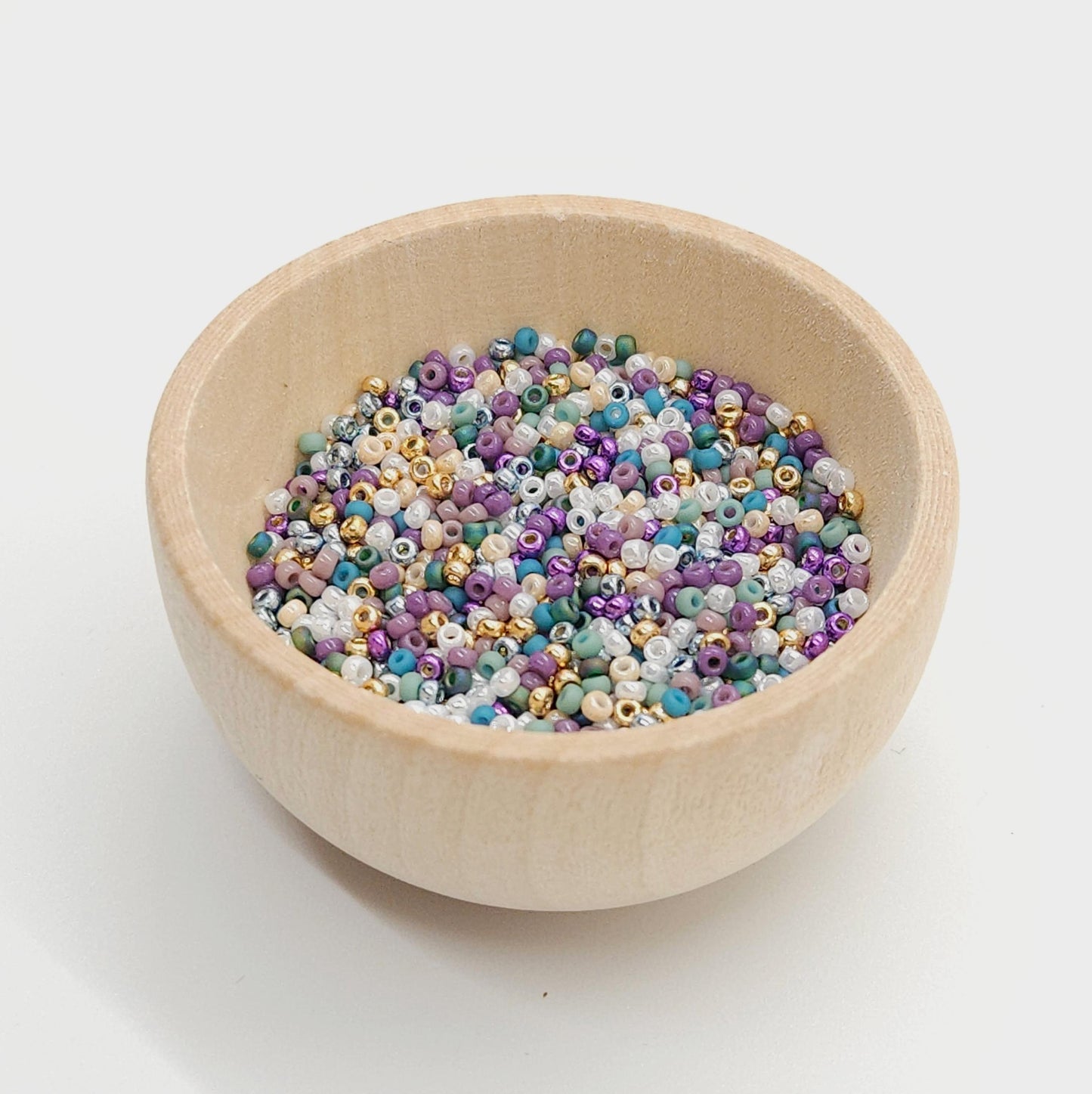 Siren Sugar | Miyuki Rocailles Seed Beads Mix | 15g Premium Japanese Glass Beads for Jewelry Making & Crafts | Pastel Mermaid Bead Mix