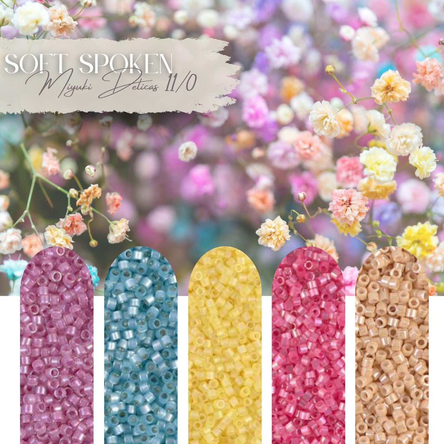 Soft Spoken Miyuki Bead Set – Delica 11/0 Palette | Beads for Jewelry Making & Design Projects