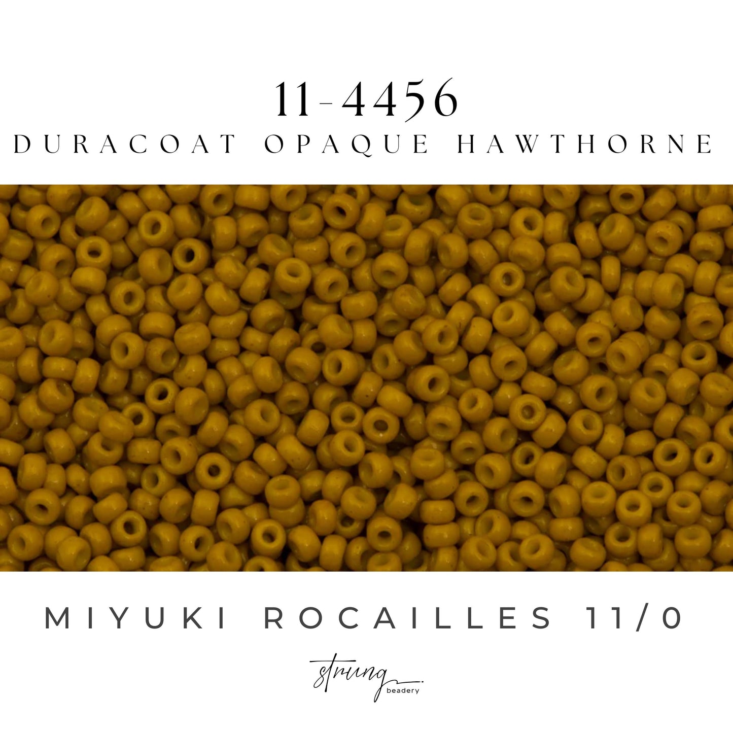 11-4456 Miyuki Seed Bead Round Rocailles 11/0 | Duracoat Opaque Hawthorne |15g | Japanese Beads for Jewelry Making