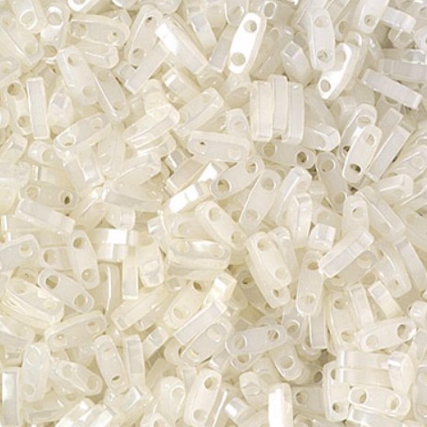 Miyuki Quarter Tila Beads Opal Ceylon Glass Tile Beads QTL-512 | Quarter | 8 Grams for Jewelry Making