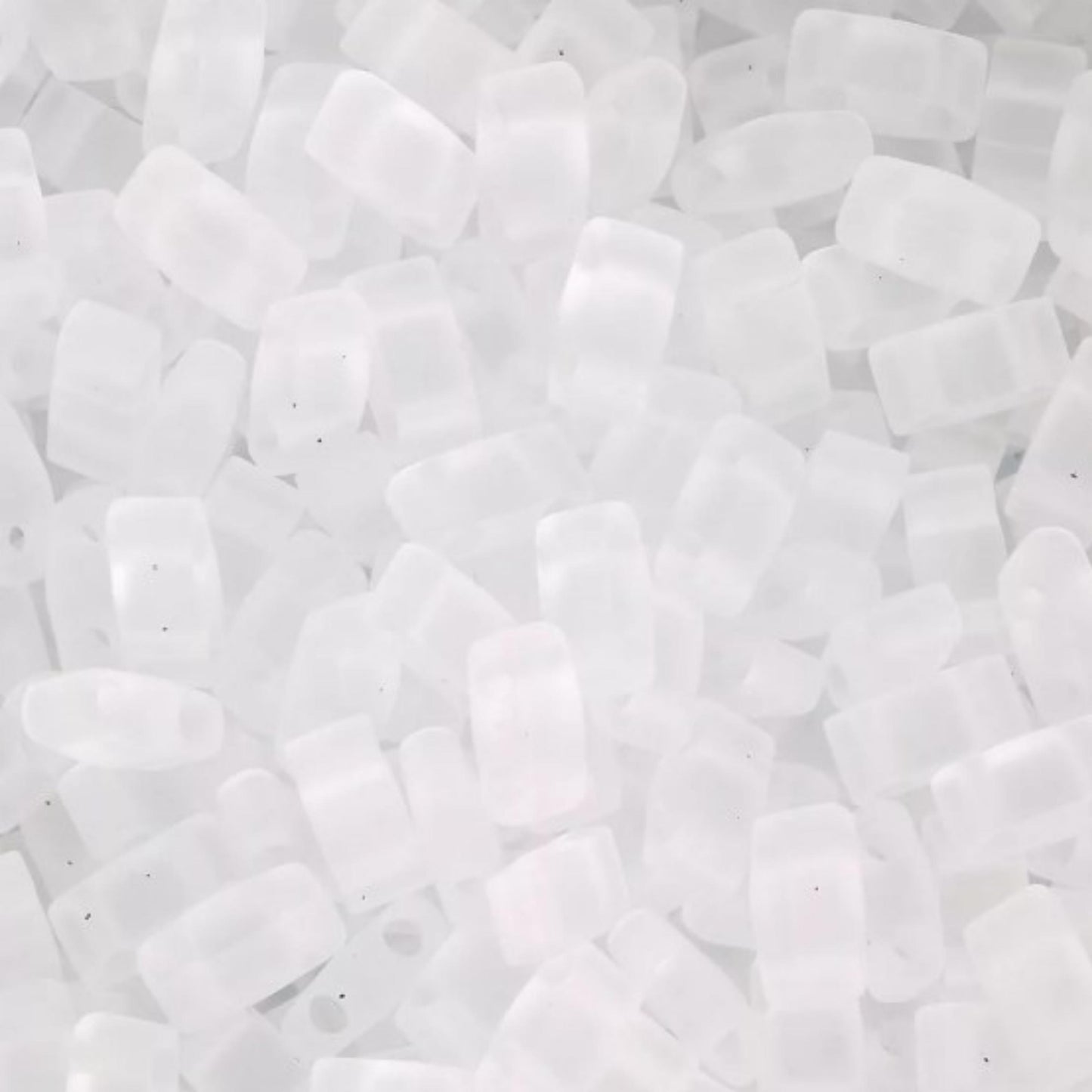 Miyuki Half Tila Beads Matte Transparent Crystal Glass Tile Beads HTL-0131F | Half | 8 Grams for Jewelry Making