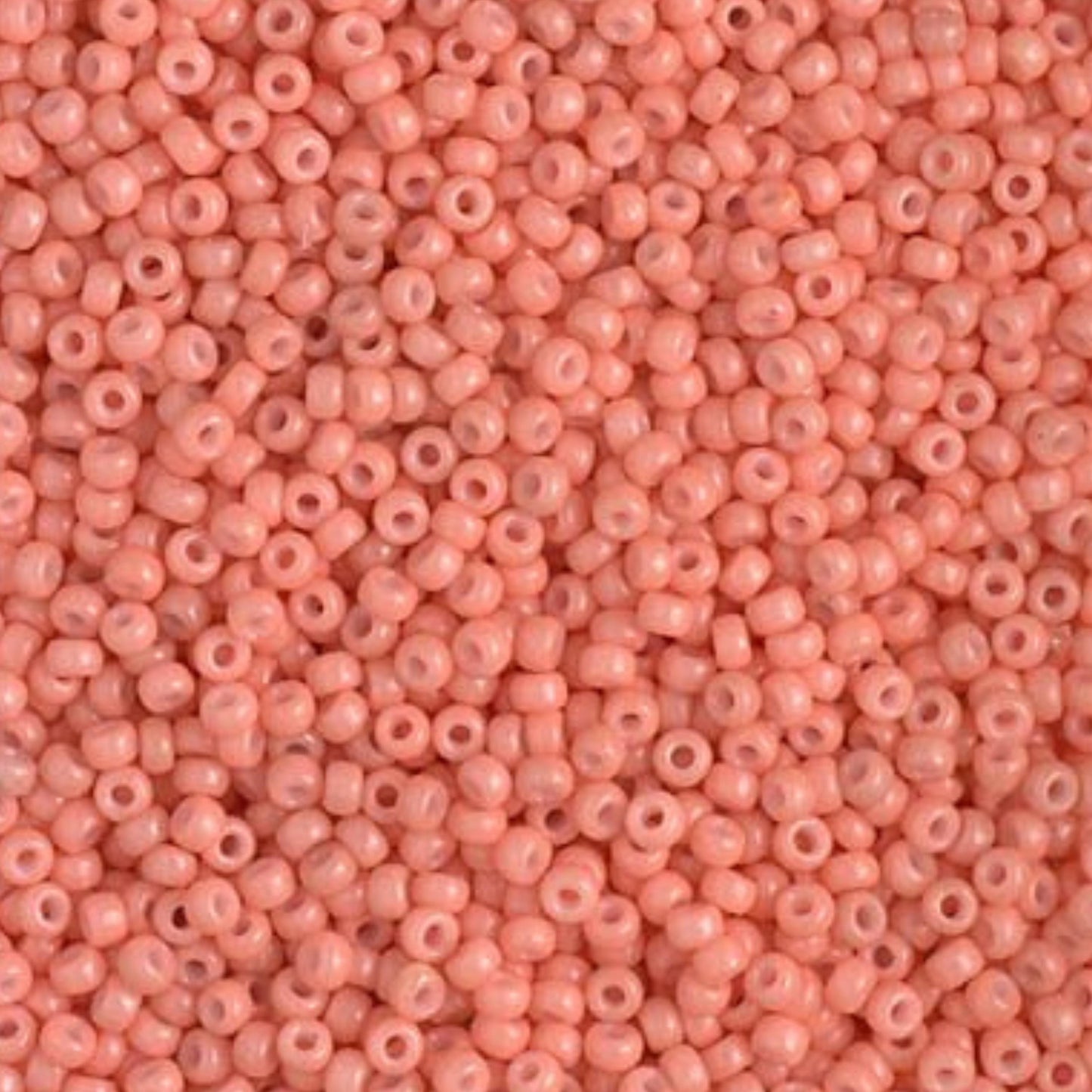 11-4462 Miyuki Seed Bead Round Rocailles 11/0 | Duracoat Opaque Med Salmon Pink | 15g | Japanese Beads Jewelry Making