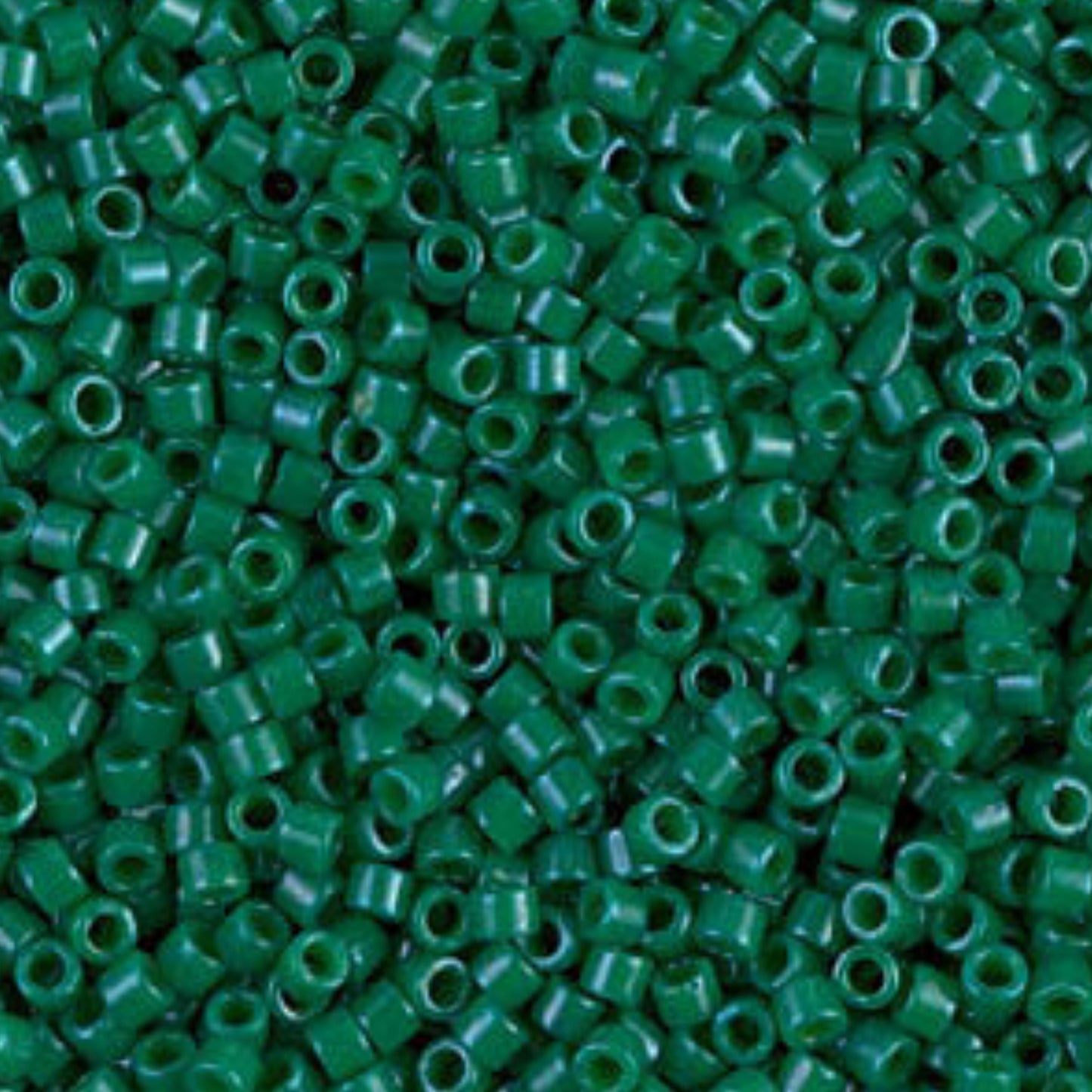 DB0656 Miyuki Delica Beads 11/0 Dyed Opaque Green– 8 grams - Japanese Seed Beads for Jewelry Making