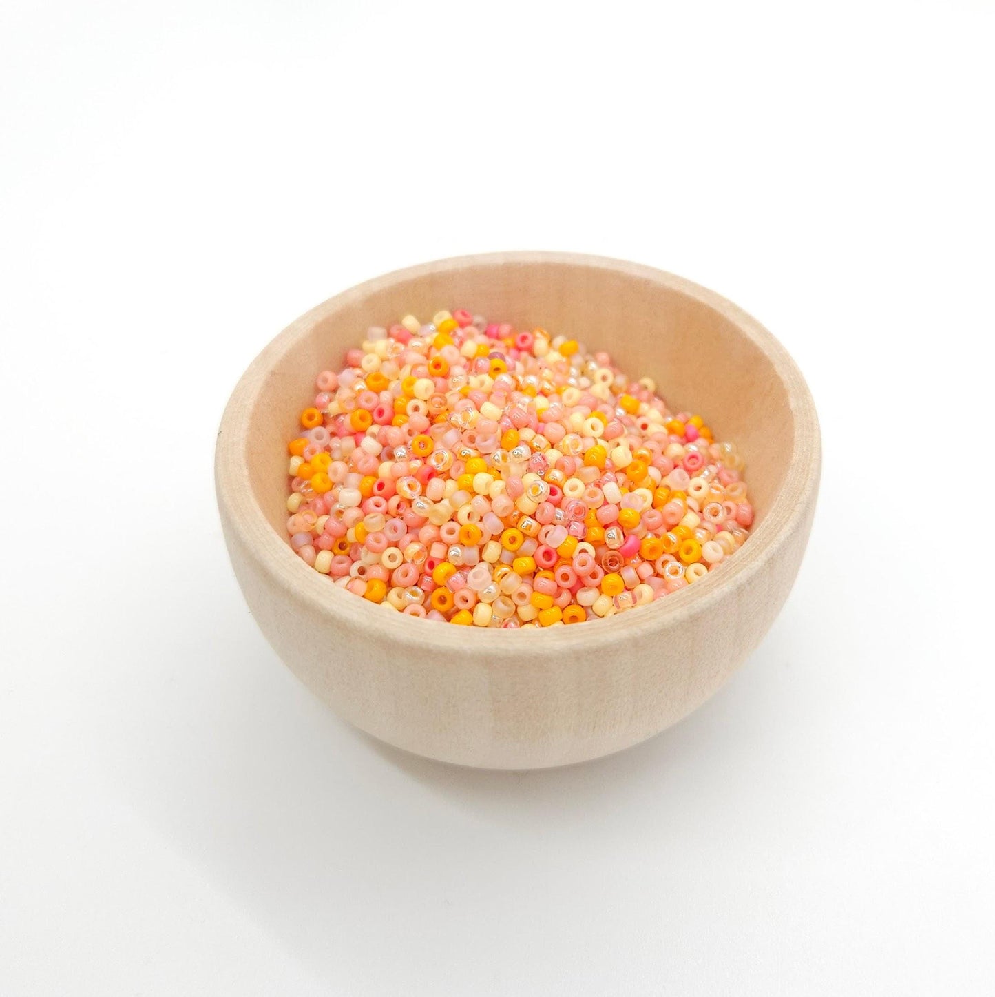 Clementine | Miyuki Rocailles Seed Beads Mix | 15g Premium Japanese Glass Beads for Jewelry Making & Crafts | Citrus Tones