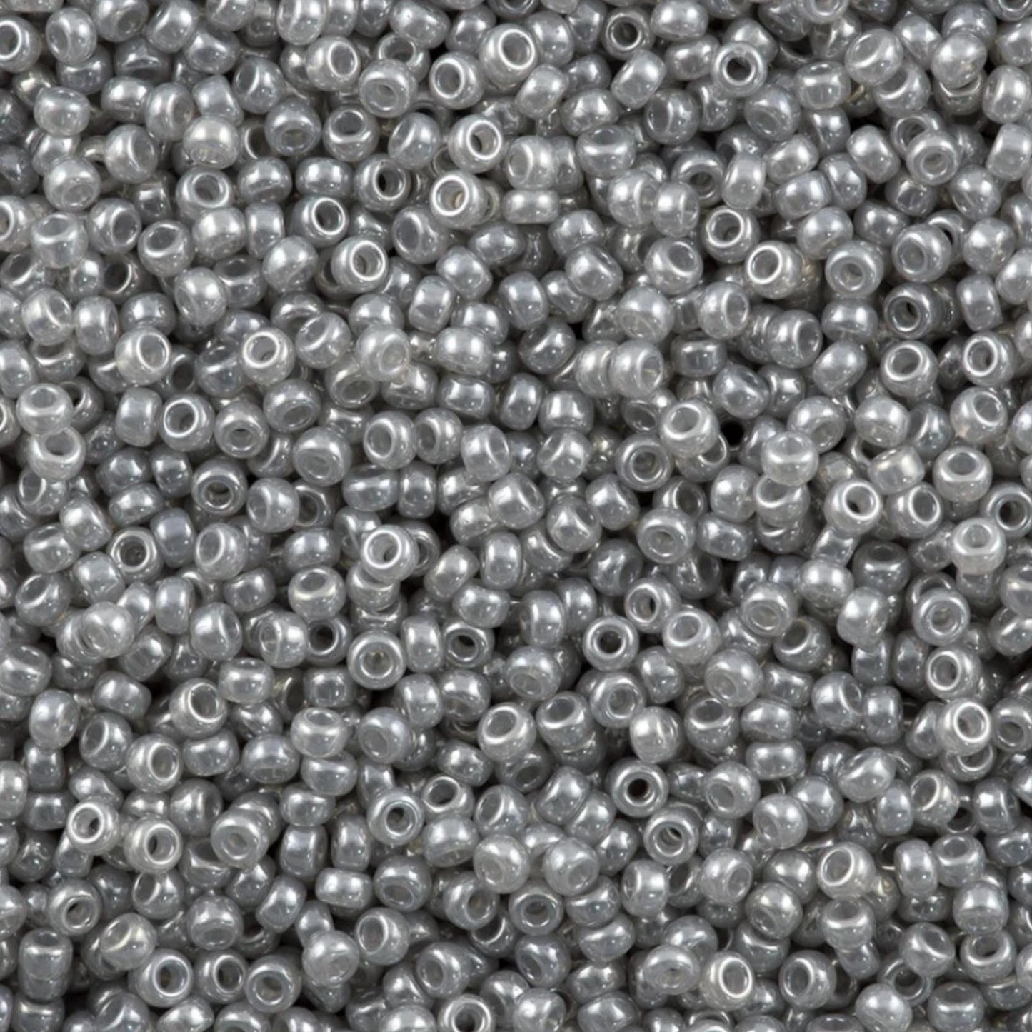 11-0526 Miyuki Seed Bead Round Rocailles 11/0 | Silver Gray Ceylon | 15g | Japanese Beads for Jewelry Making
