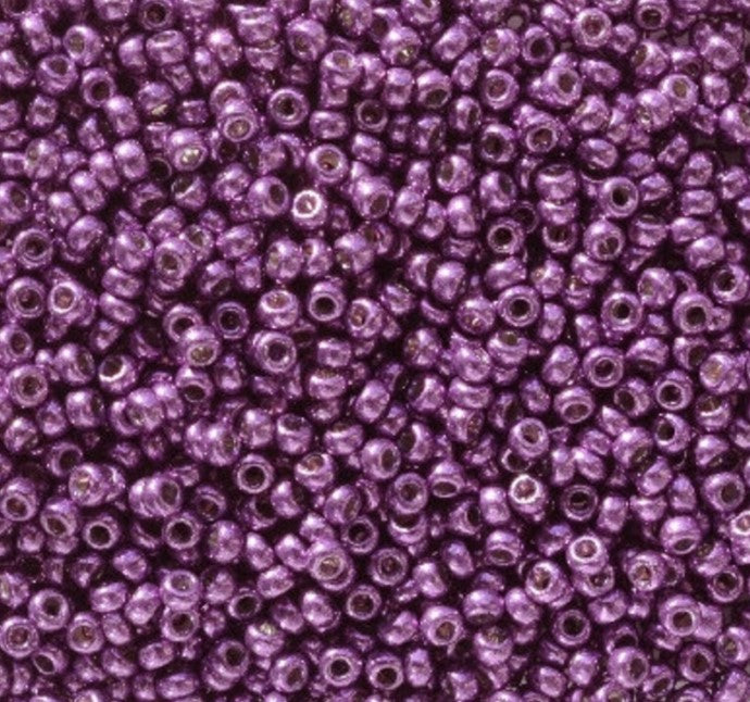 11-5108 Miyuki Seed Bead Round Rocailles 11/0 | Duracoat Galvanized Purple Orchid | 15g | Japanese Beads  Jewelry Making