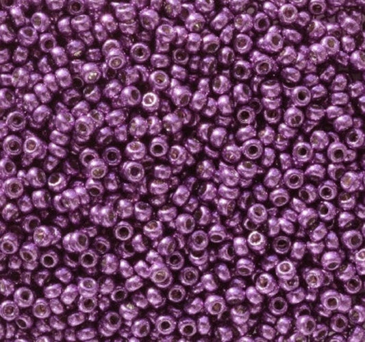 11-5108 Miyuki Seed Bead Round Rocailles 11/0 | Duracoat Galvanized Purple Orchid | 15g | Japanese Beads  Jewelry Making