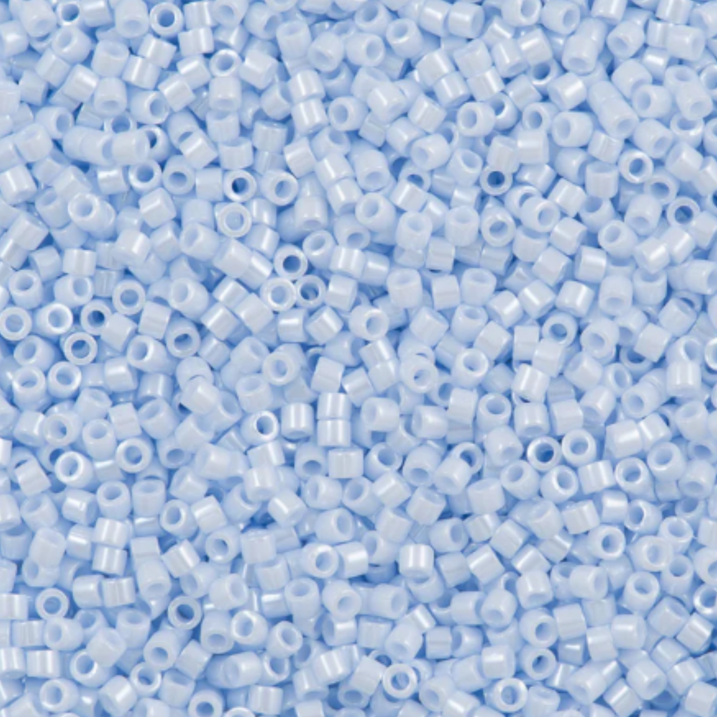 DB1537 Miyuki Delica Beads 11/0 Opaque Arctic Blue Luster– 8 grams - Japanese Seed Beads for Jewelry Making