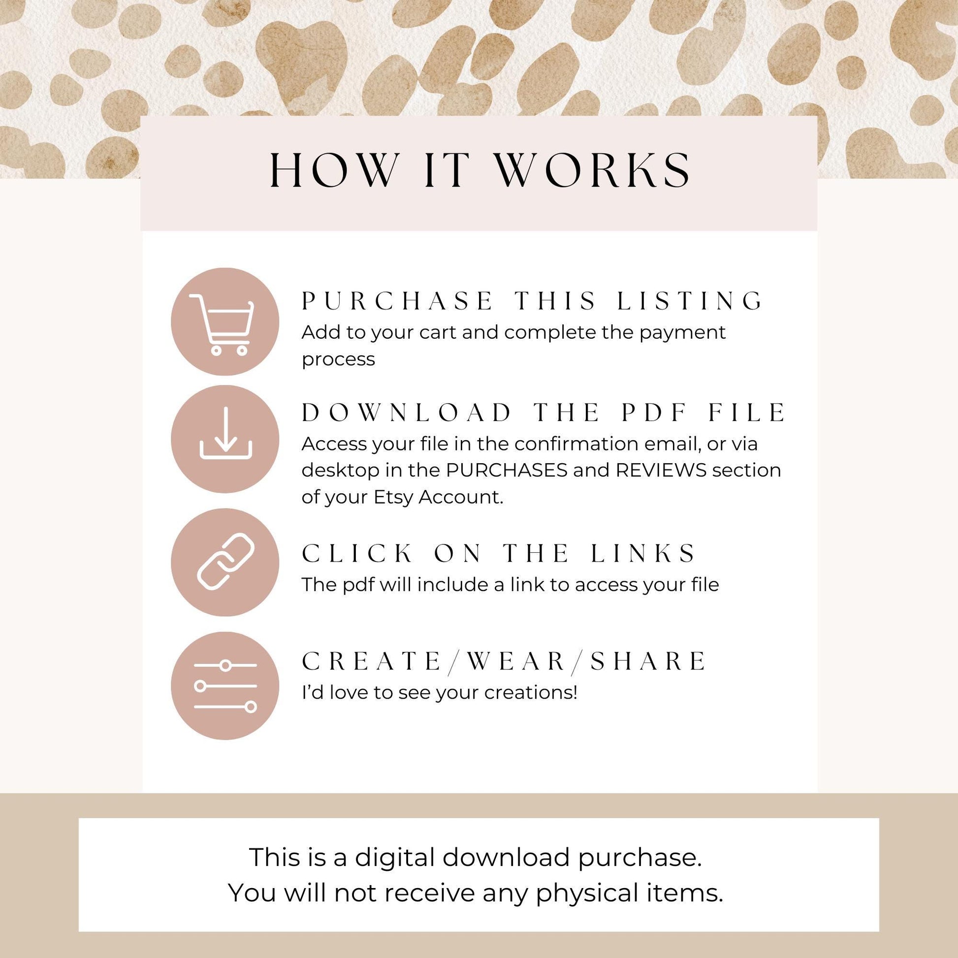 Leopard Print Brick Stitch Earring Pattern – Beading Chart + Supply List