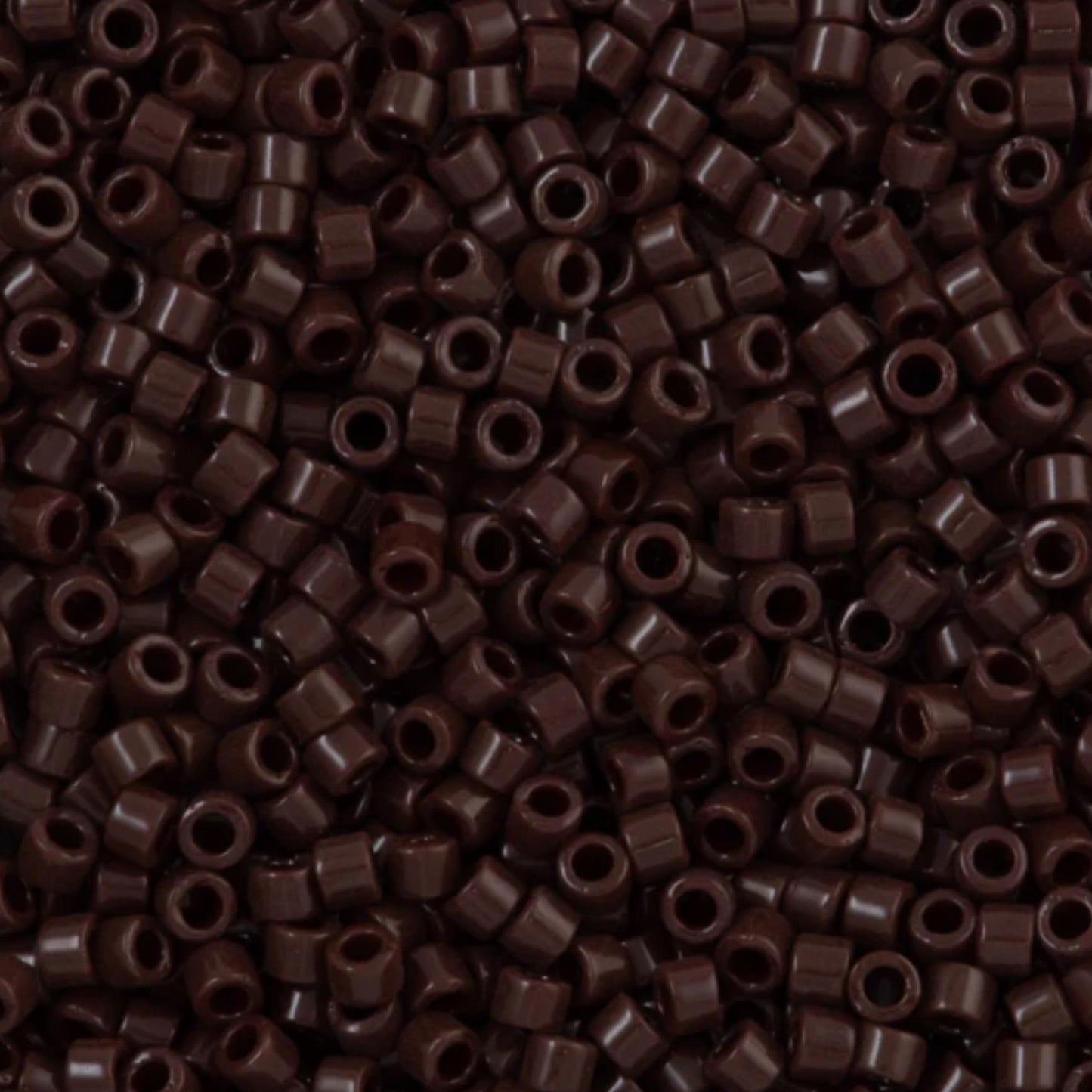 DB0734 Miyuki Delica Beads 11/0 Opaque Dark Brown – 8 grams - Japanese Seed Beads for Jewelry Making