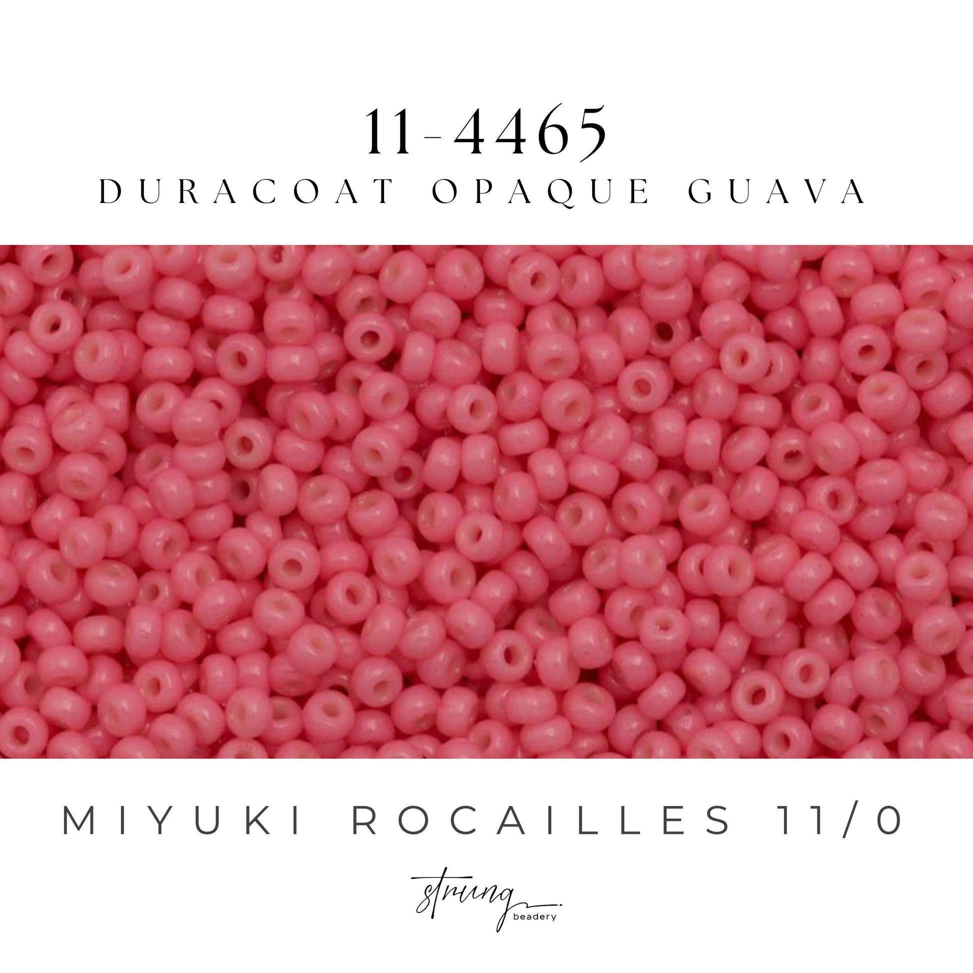 11-4464 Miyuki Seed Bead Round Rocailles 11/0 | Duracoat Opaque Dark Salmon Pink | 15g | Japanese Beads Jewelry Making
