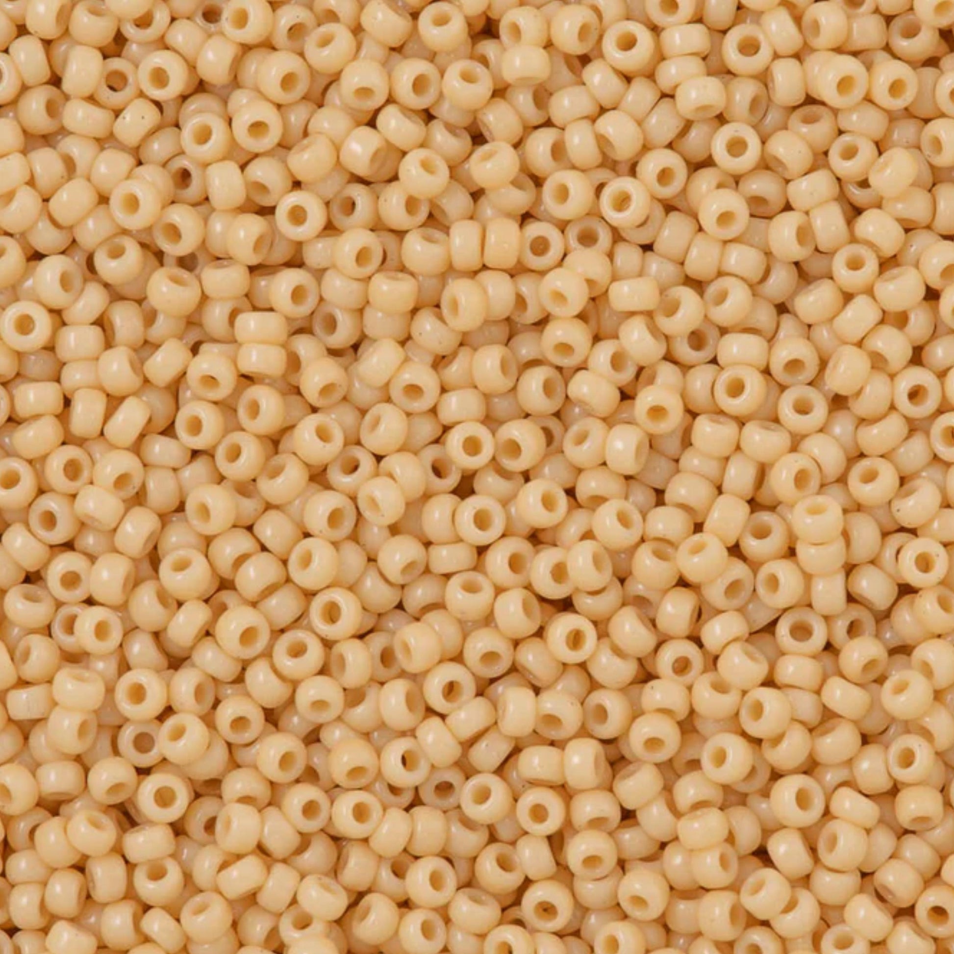 11-0493 Miyuki Seed Bead Round Rocailles 11/0 | Opaque Light Butter Rum | 15g | Japanese Beads for Jewelry Making