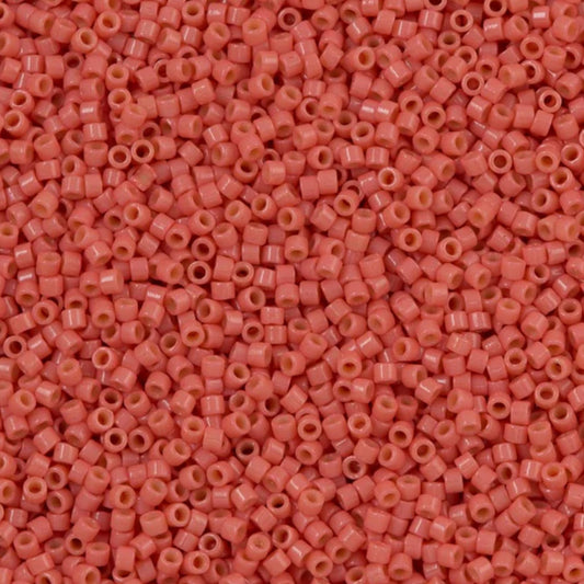 DB2114 Miyuki Delica Beads 11/0 Duracoat Opaque Lt Watermelon – 8 grams - Japanese Seed Beads for Jewelry Making