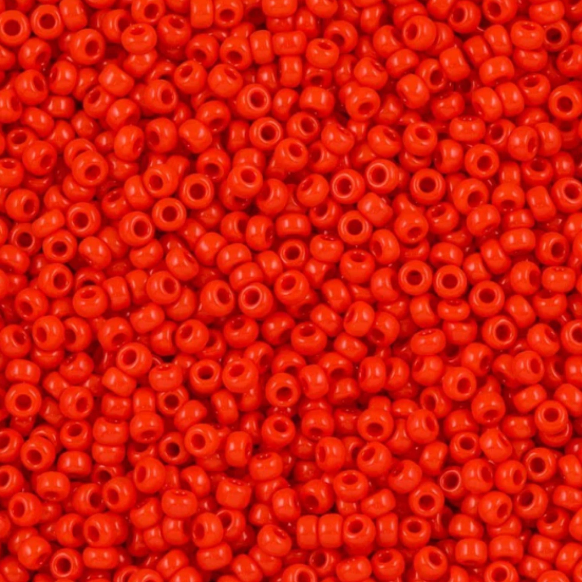 11-0407| Miyuki Seed Bead Round Rocailles 11/0 | Opaque Vermillion Red | 15g | Japanese Beads for Jewelry Making