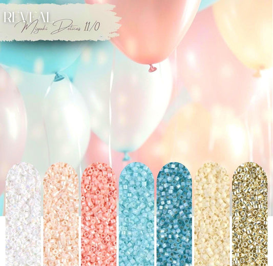 Reveal Miyuki Bead Set – Elegant 7-Color Delica 11/0 Mix | Beads for Jewelry Making and Loom Work