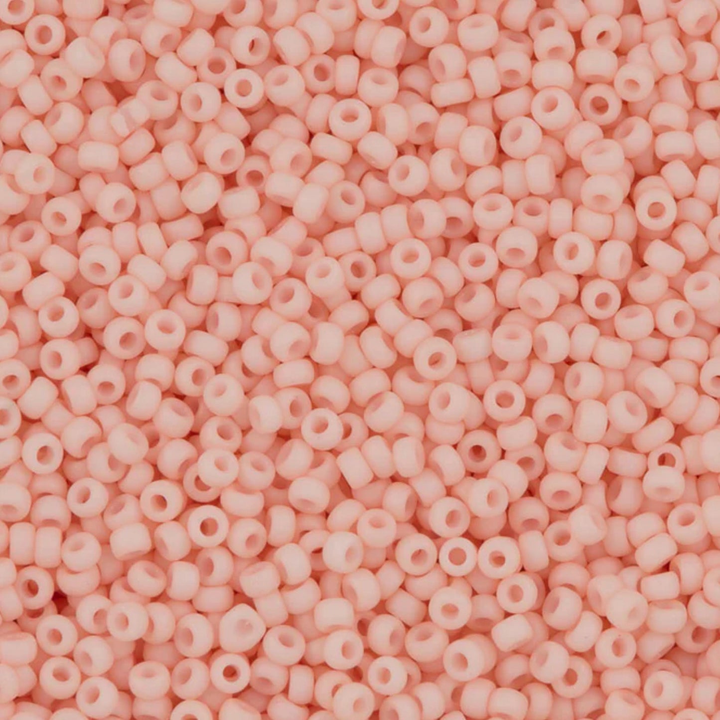 11-2036 Miyuki Seed Bead Round Rocailles 11/0 | Opaque Matte Light Tea Rose |15g | Japanese Beads for Jewelry Making