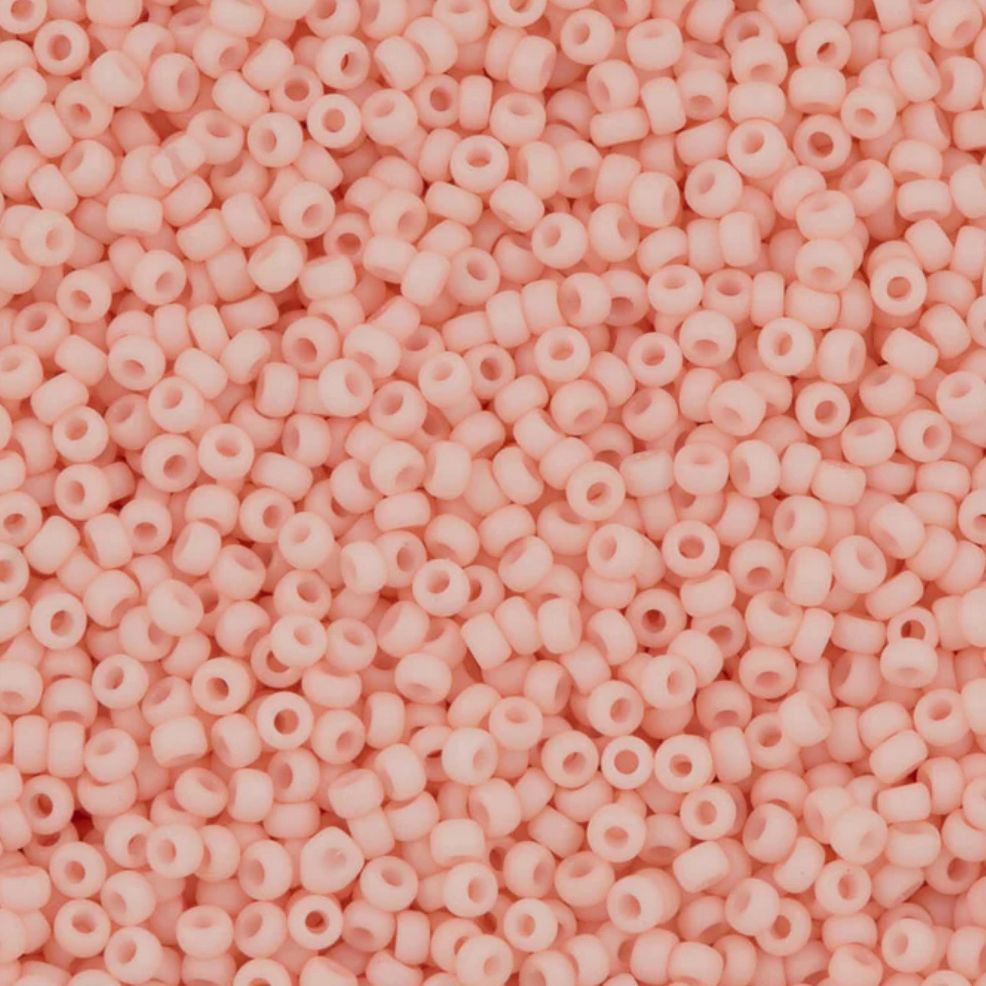 11-2036 Miyuki Seed Bead Round Rocailles 11/0 | Opaque Matte Light Tea Rose |15g | Japanese Beads for Jewelry Making
