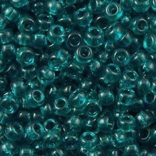11-2405 Miyuki Seed Bead Round Rocailles 11/0 | Transparent Teal |15g | Japanese Beads for Jewelry Making