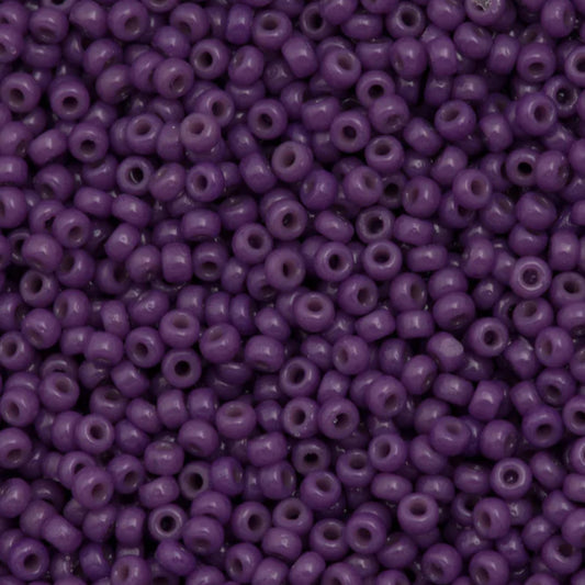 11-4490 Miyuki Seed Bead Round Rocailles 11/0 | Duracoat Dyed Opaque Anemone |15g | Japanese Beads for Jewelry Making