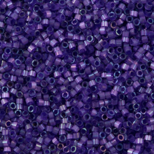 DB1810 Miyuki Delica Beads 11/0 Dyed Purple Silk Satin - 7 grams - Japanese Seed Beads for Jewelry Making