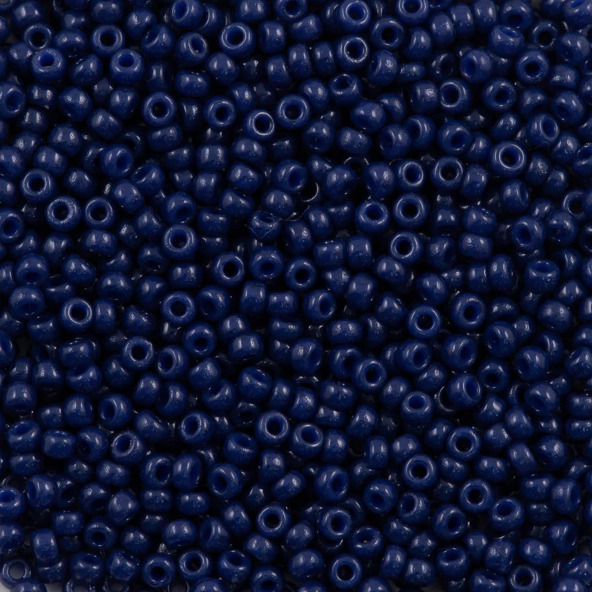 11-4493 Miyuki Seed Bead Round Rocailles 11/0 | Duracoat Opaque True Navy Blue | 15g | Japanese Beads Jewelry Making