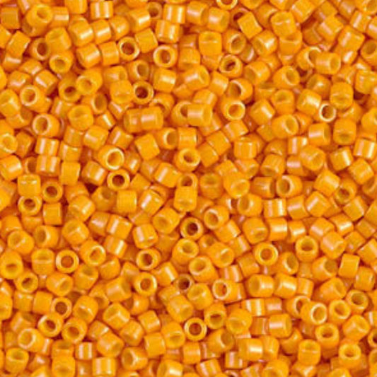 DB0651 Miyuki Delica Beads 11/0 Dyed Opaque Squash– 8 grams - Japanese Seed Beads for Jewelry Making