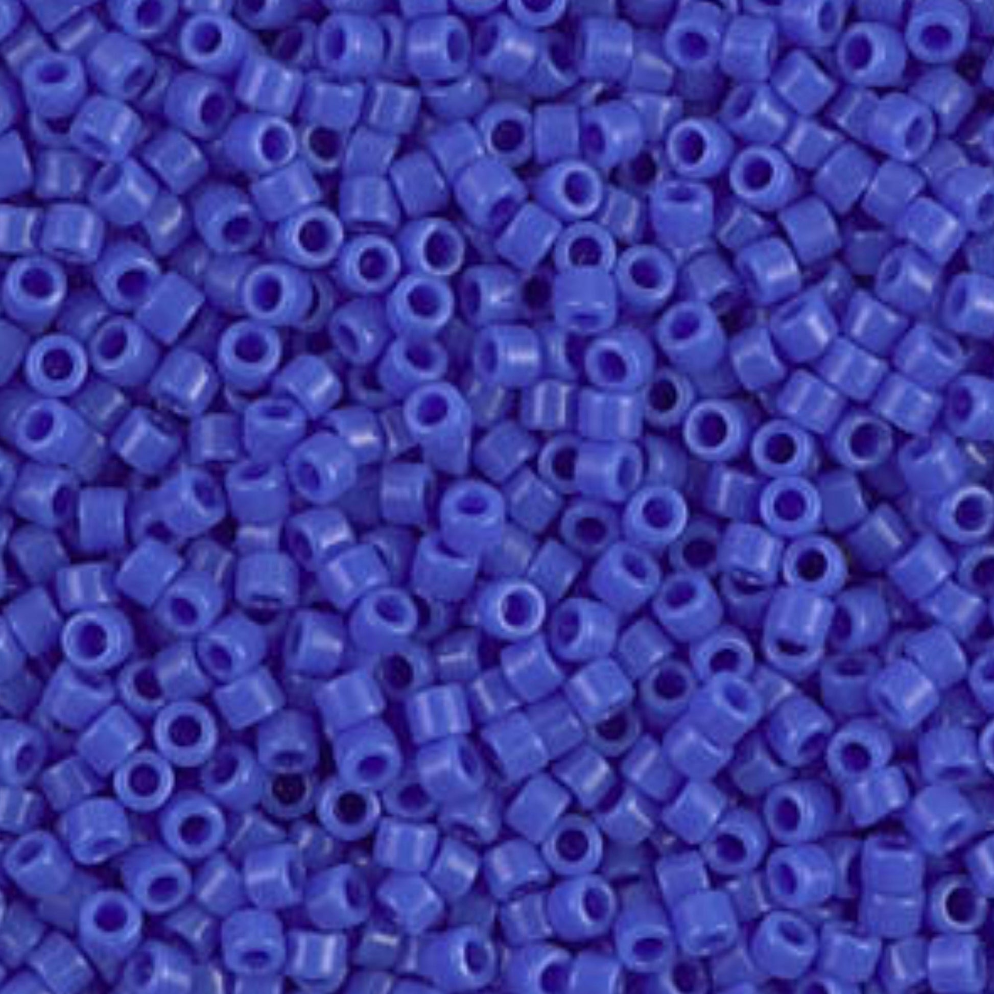 DB1138 Miyuki Delica Beads 11/0 Opaque Cyan Blue– 8 grams - Japanese Seed Beads for Jewelry Making