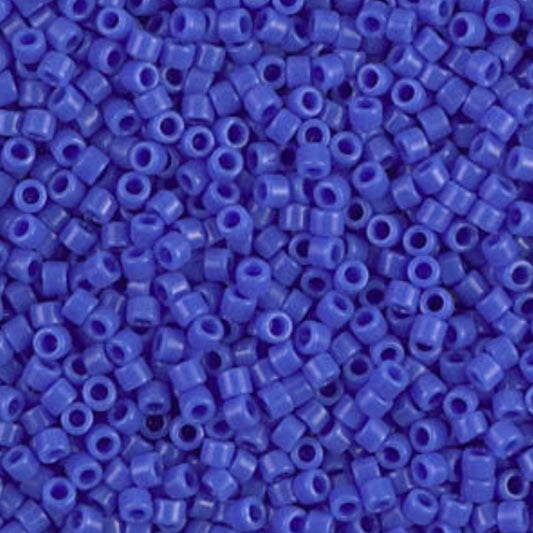 DB1138 Miyuki Delica Beads 11/0 Opaque Cyan Blue– 8 grams - Japanese Seed Beads for Jewelry Making