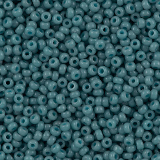 11-4479 Miyuki Seed Bead Round Rocailles 11/0 | Duracoat Opaque Light Cadet Blue | 15g | Japanese Beads for Jewelry Making