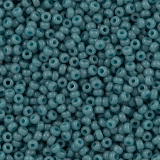 11-4479 Miyuki Seed Bead Round Rocailles 11/0 | Duracoat Opaque Light Cadet Blue | 15g | Japanese Beads for Jewelry Making