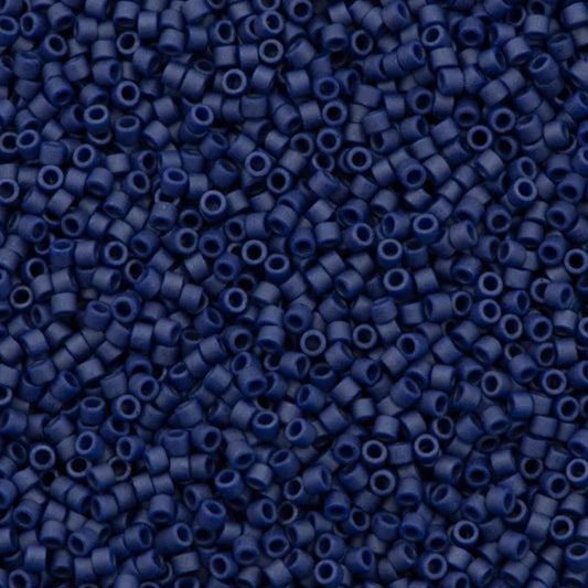 DB0377 Miyuki Delica Beads 11/0 Matte Metallic Royal Blue – 8 grams - Japanese Seed Beads for Jewelry Making
