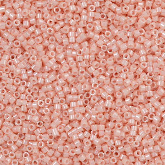 DB1533 Miyuki Delica Beads 11/0 Opaque Lt Salmon Ceylon– 8 grams - Japanese Seed Beads for Jewelry Making