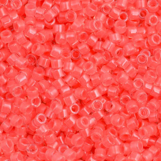 DB2034 Miyuki Delica Beads 11/0 Luminous Flamingo  – 8 grams - Japanese Seed Beads for Jewelry Making