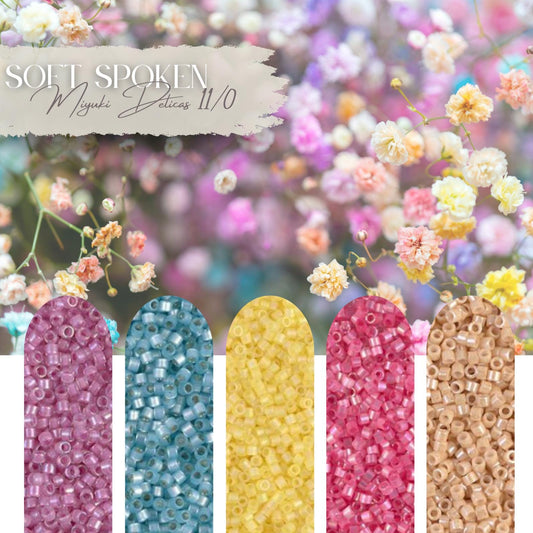 Soft Spoken Miyuki Bead Set – Delica 11/0 Palette | Beads for Jewelry Making & Design Projects