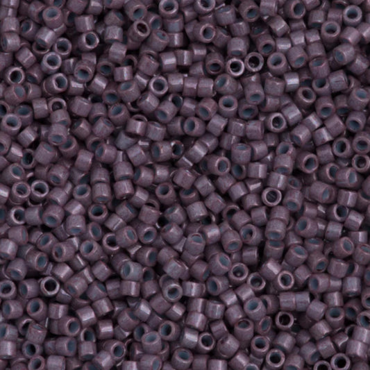 DB0662 Miyuki Delica Beads 11/0 Dyed Opaque Mulberry– 8 grams - Japanese Seed Beads for Jewelry Making