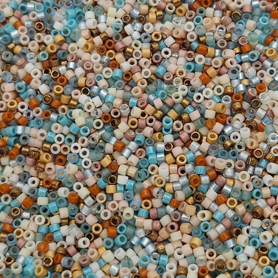 Bitty Pop | Miyuki Delica Seed Beads Mix 11/0 | 8g Japanese Glass Cylinder Beads for Jewelry Making & Crafts | Candy Color Bead Mix