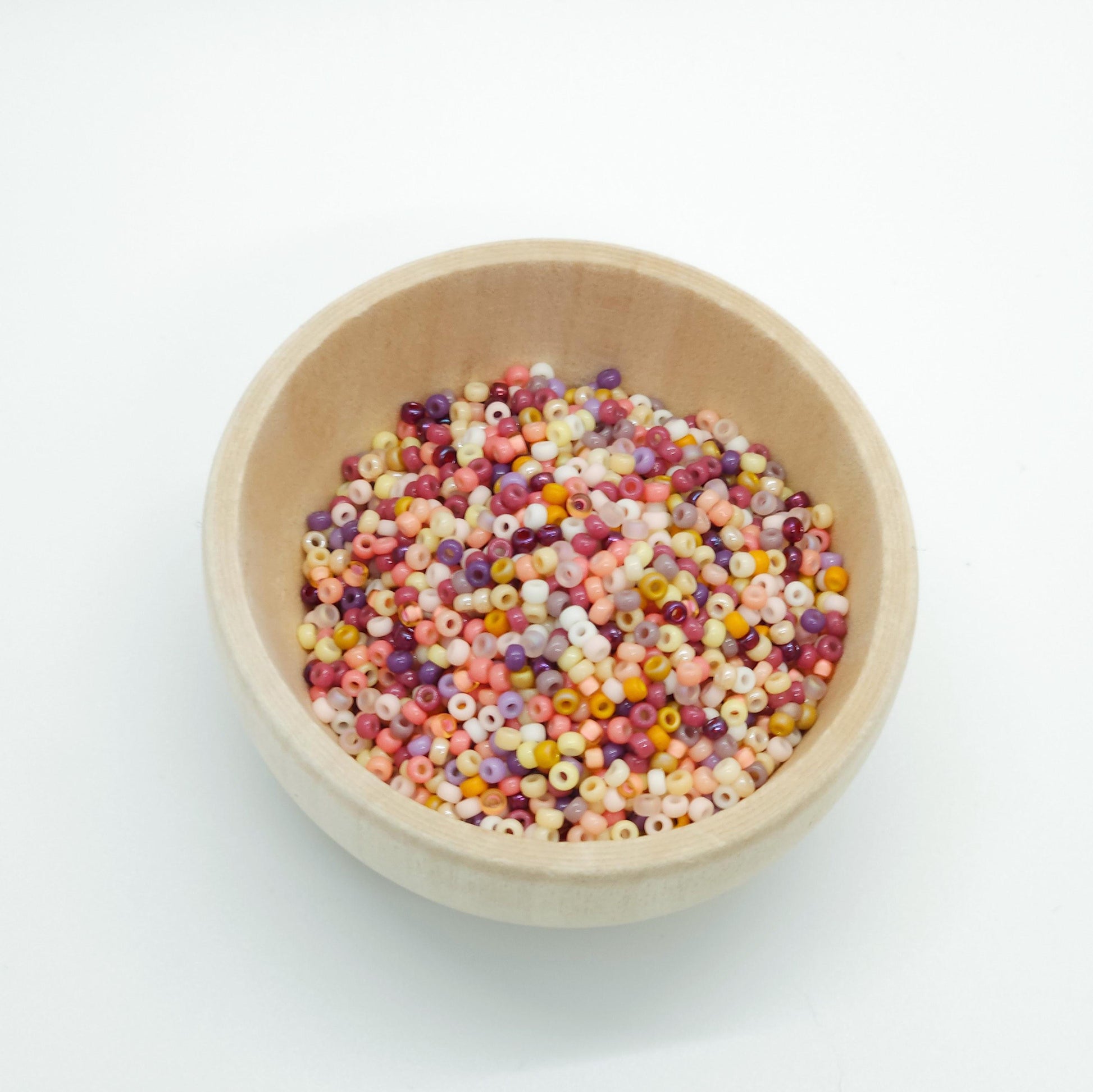 Cloudberry | Miyuki Rocailles Seed Beads Mix | 15g Premium Japanese Glass Beads for Jewelry Making & Crafts | Sunset Tones