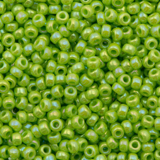 11-0479 Miyuki Seed Bead Round Rocailles 11/0 | Opaque Chartreuse AB |15g | Japanese Beads for Jewelry Making