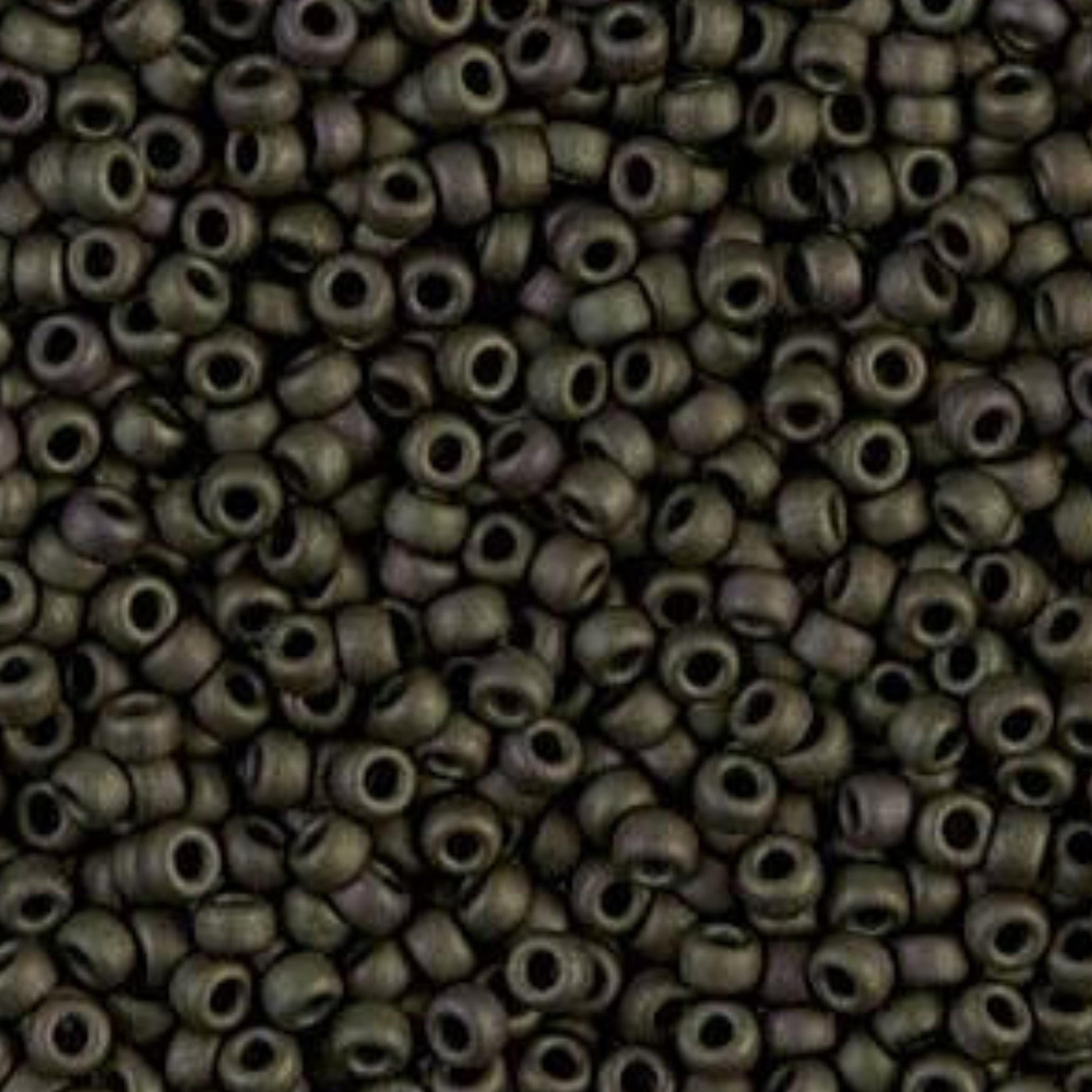 11-2015 Miyuki Seed Bead Round Rocailles 11/0 | Matte Metallic Olive Iris |15g | Japanese Beads for Jewelry Making